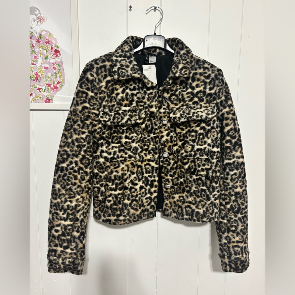 H&M Women's Animal Print Coat